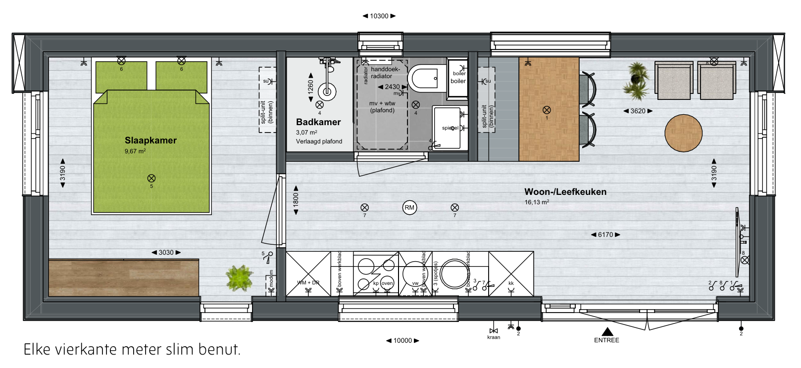 Floor plan of the Aventura Medium